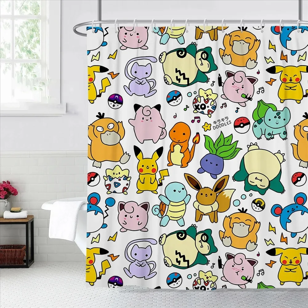 

Водонепроницаемая занавеска для душа Pokemon Pikachu Bandai