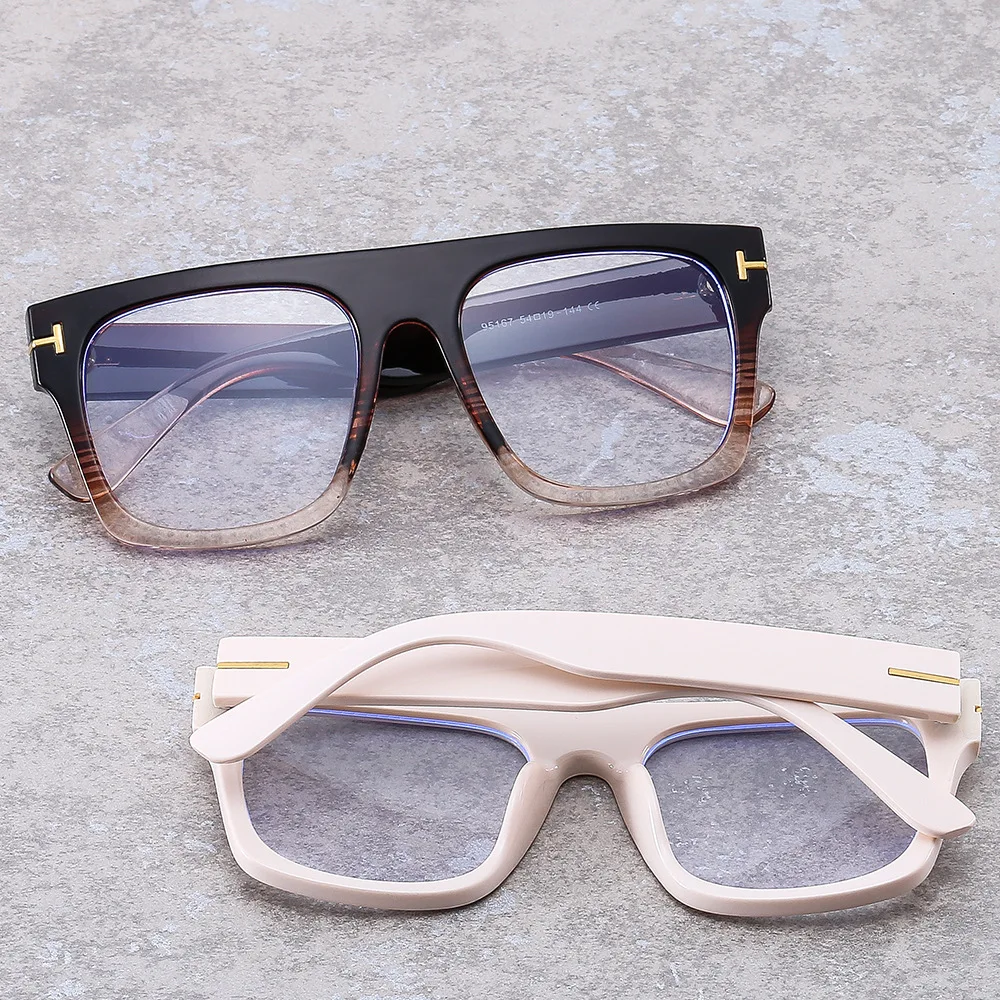 

Новые брендовые дизайнерские очки tom с защитой от синего света, женские и мужские 2023 квадратные большие очки, оптическая оправа, высококачественные компьютерные очки