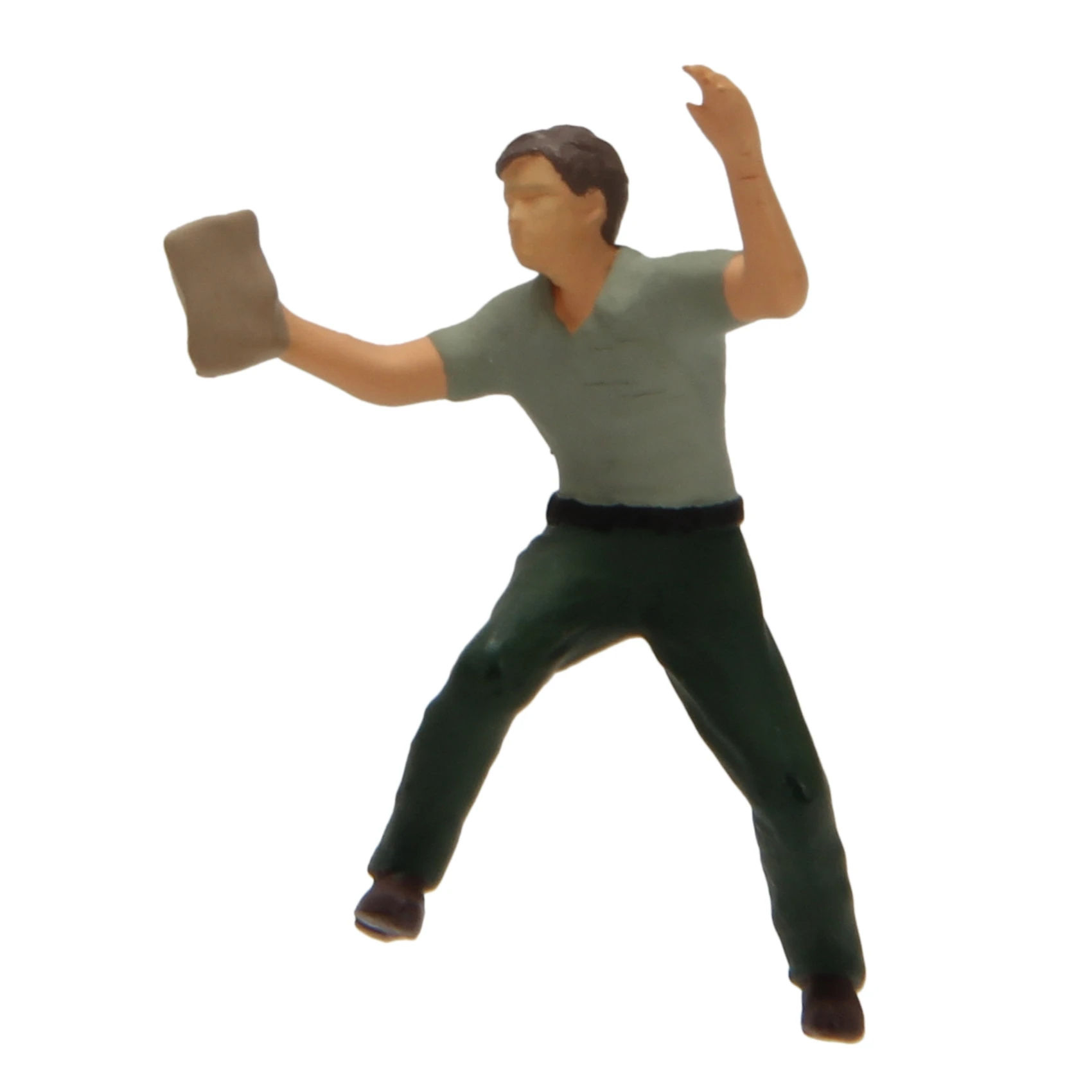 

1:64 Car Yard Character Scene Washing and Brushing Car Model Car Washing Girl BBrushing Car Worker Miniature Model Green