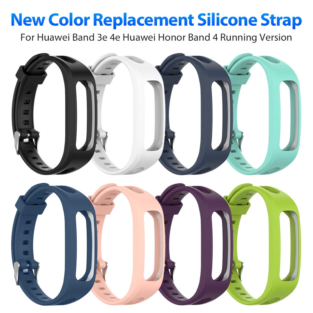 

Силиконовый ремешок для часов Honor Band 4, аксессуары для бега, сменный спортивный браслет для Huawei Band 4e 3e