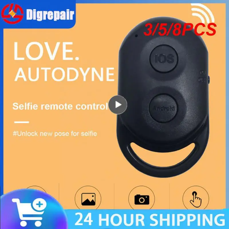 

3/5/8PCS Small Size Automatic Timer Cr2032 Button Cell Remote Control Phone Shutter Connection Selfie Remote Control