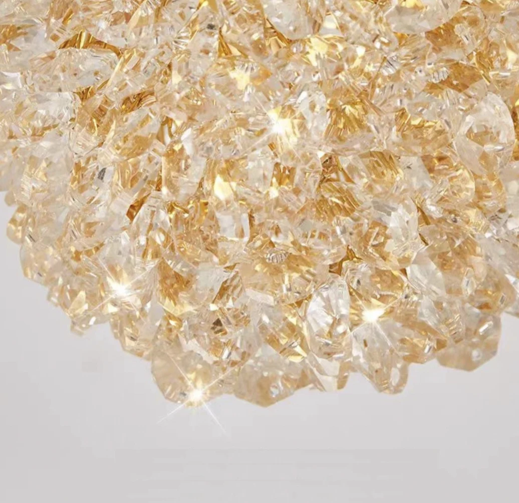 Прикроватная маленькая люстра для спальни теплый романтический