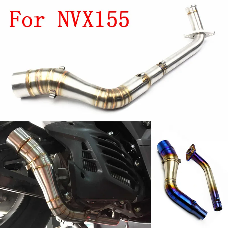 

Motorcycle Stainless Steel Exhaust Pipe Front Link Pipe Tube Escape Modified Exhaust Connect Pipe for Yamaha NMAX155 NVX155