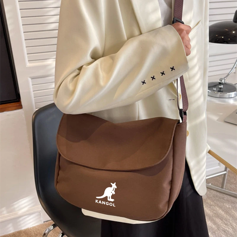 Kangol Men's and Women's Sports Casual Student Schoolbag Crossbody Bags Shoulder Bag Messenger Bag Purses and Handbags