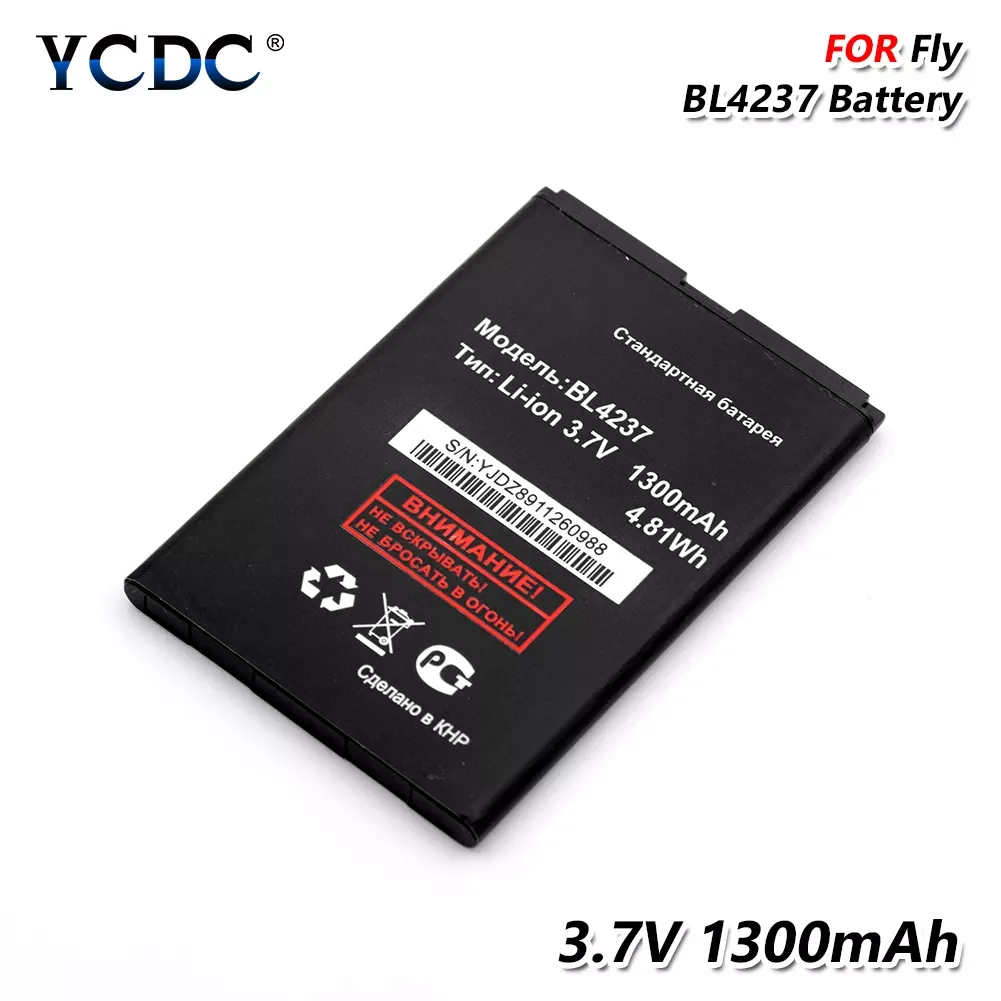 

3.7V 1300mAh lithium Battery BL4237 BL 4237 For FLY IQ245 IQ246 IQ430 Wiko OZZY Explay N1rechargeable Mobile Phone BL-4237