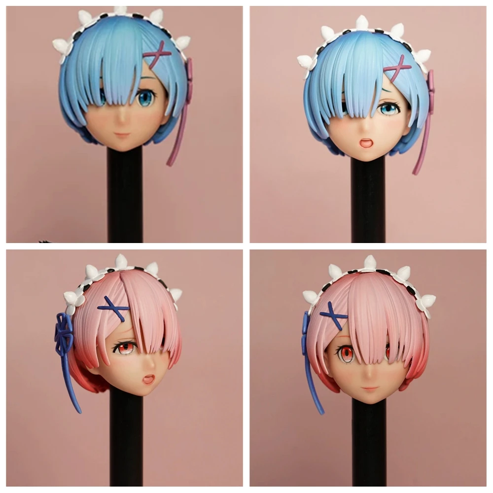 

MR.TOYS Head Carving Model MT2020-05 ABCD1/6 Anime Girl Maid Head Sculpt Cute PVCFit 12'' Female Soldier Action Figure Body