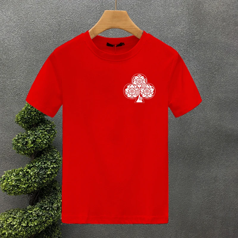 Футболка Мужская/Женская в стиле Харадзюку люксовый брендовый топ из 100% хлопка с