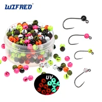 wifreo 20pcs mottled slotted tungsten beads head with dot for jig hooks nymphs fly tying fishing materials weights 2 5mm 3 5mm