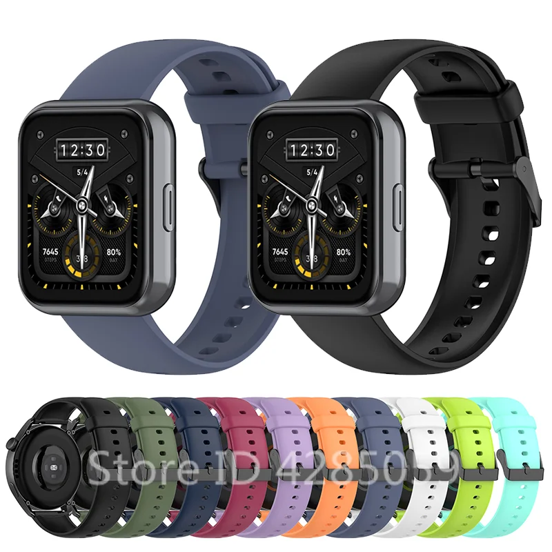 

Official Watchband For Realme watch 3/2 pro strap Silicone Band Wristband For Realme watch 2/Realme S/S pro Bracelet Accessories