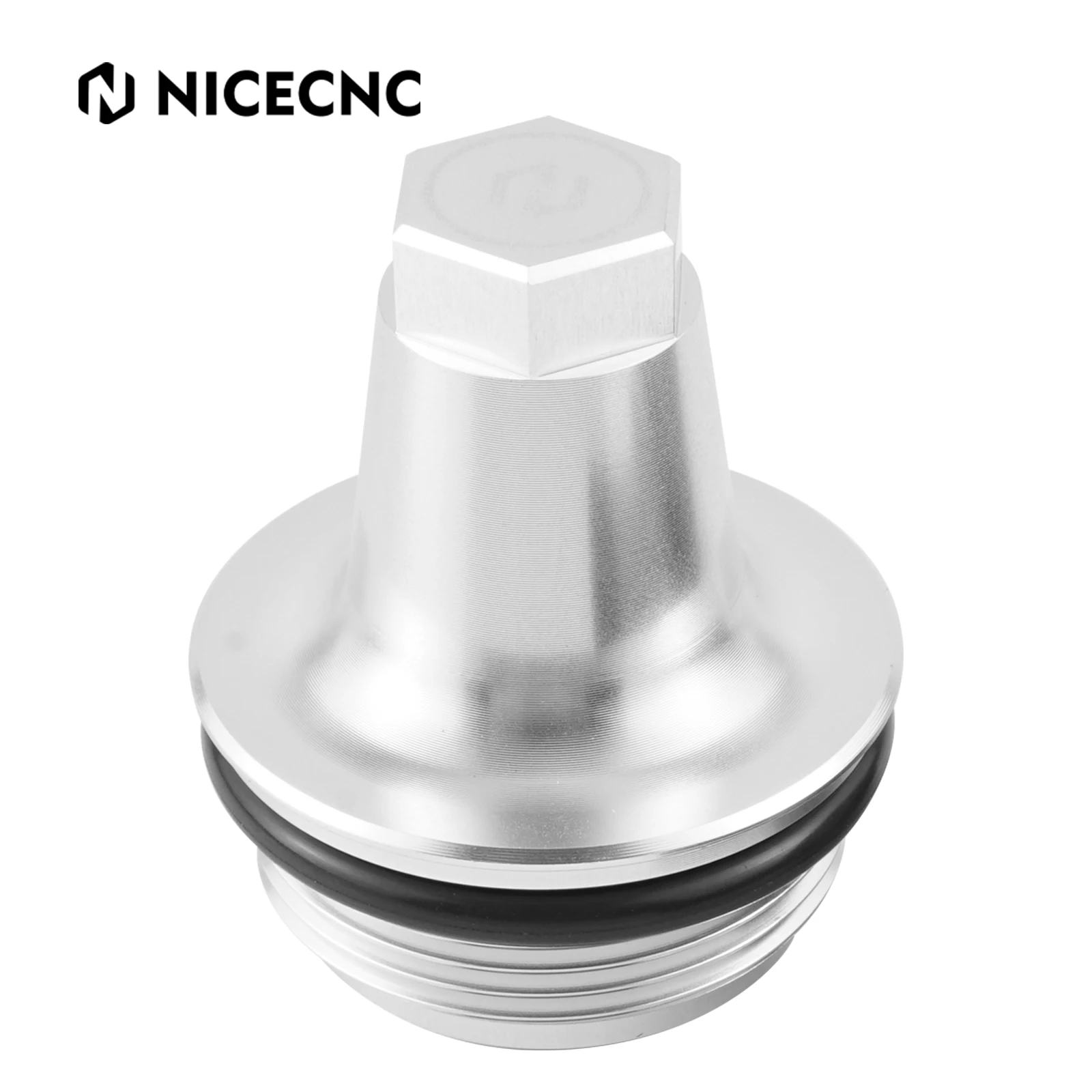 

NICECNC Silver N54 PCV Cover Valve Cap Billet Aluminum Heat-Resistant O-ring For BMW 3.0T E82 E90 E8X 135i 335i X6 Z4 Car Kits