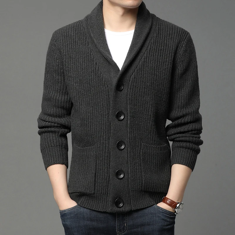 New Brand Clothing Fashion Male High Quality Leisure Cardigan Knitting Sweater Men's Slim Fit Knit Shirts Clothing Size M-3xl