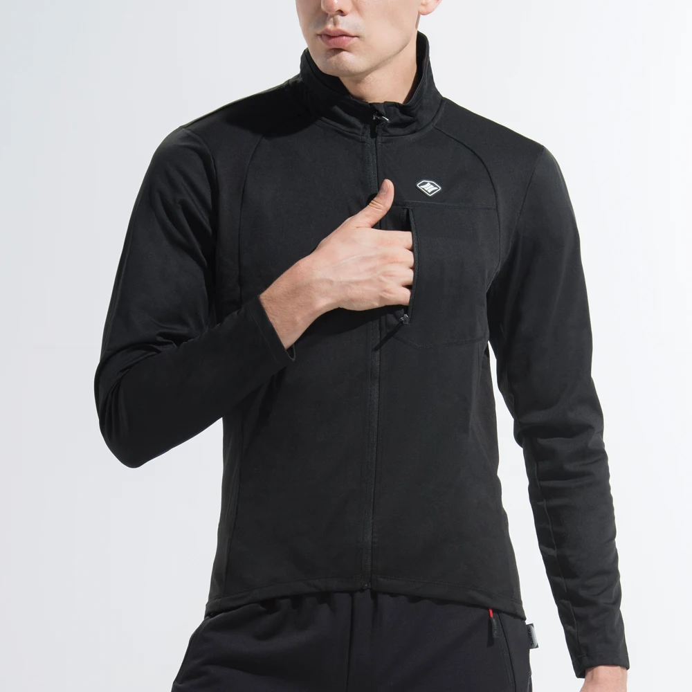 Santic мужская велосипедная куртка комплект зимних термофлисовых курток MTB удобные