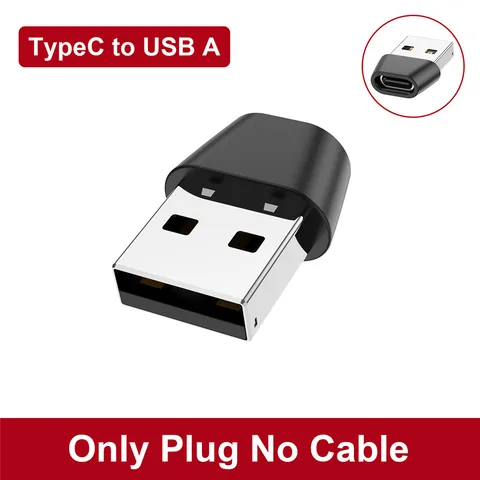 USLION USB OTG Male To Type C Female Адаптер-конвертер Кабель USB Type C Разъем-адаптер для Macbook Samsung S21 Зарядное устройство для передачи данных