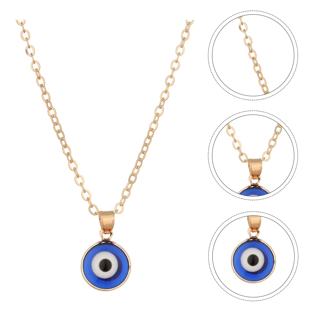 

Ожерелье для глаз, ювелирный амулет, чокер, цепочка с голубыми глазами, золотые сплавы (железная Турецкая защита
