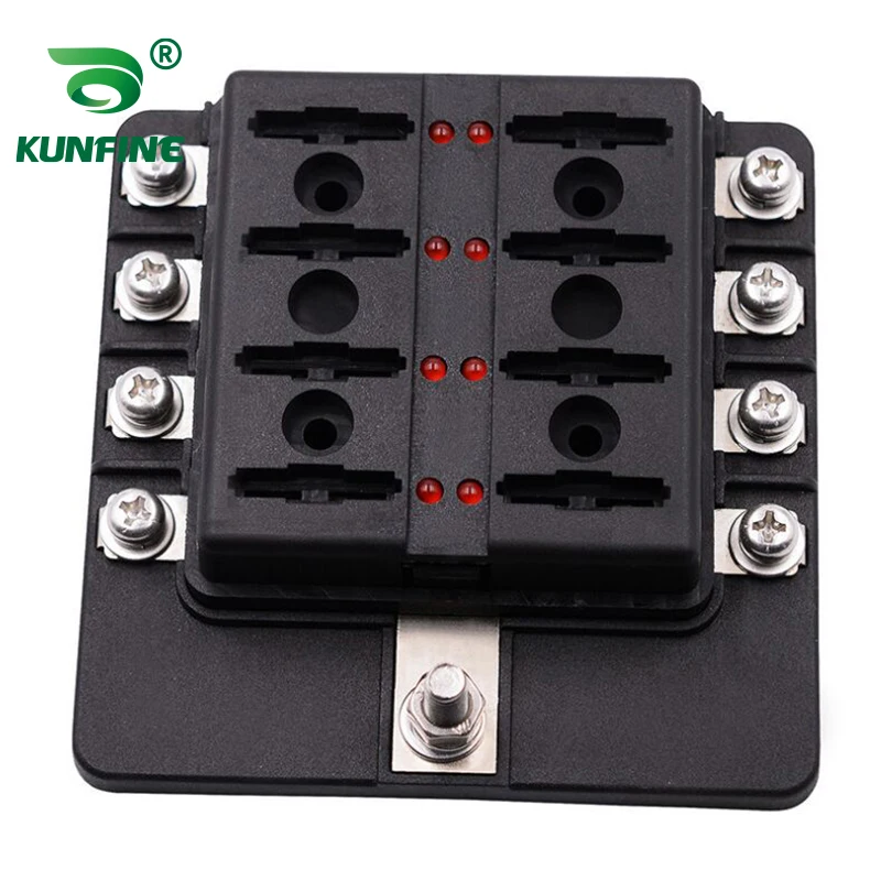 Держатель блока предохранителей 8-контактный 32 В Макс.100 А Блок со светодиодным