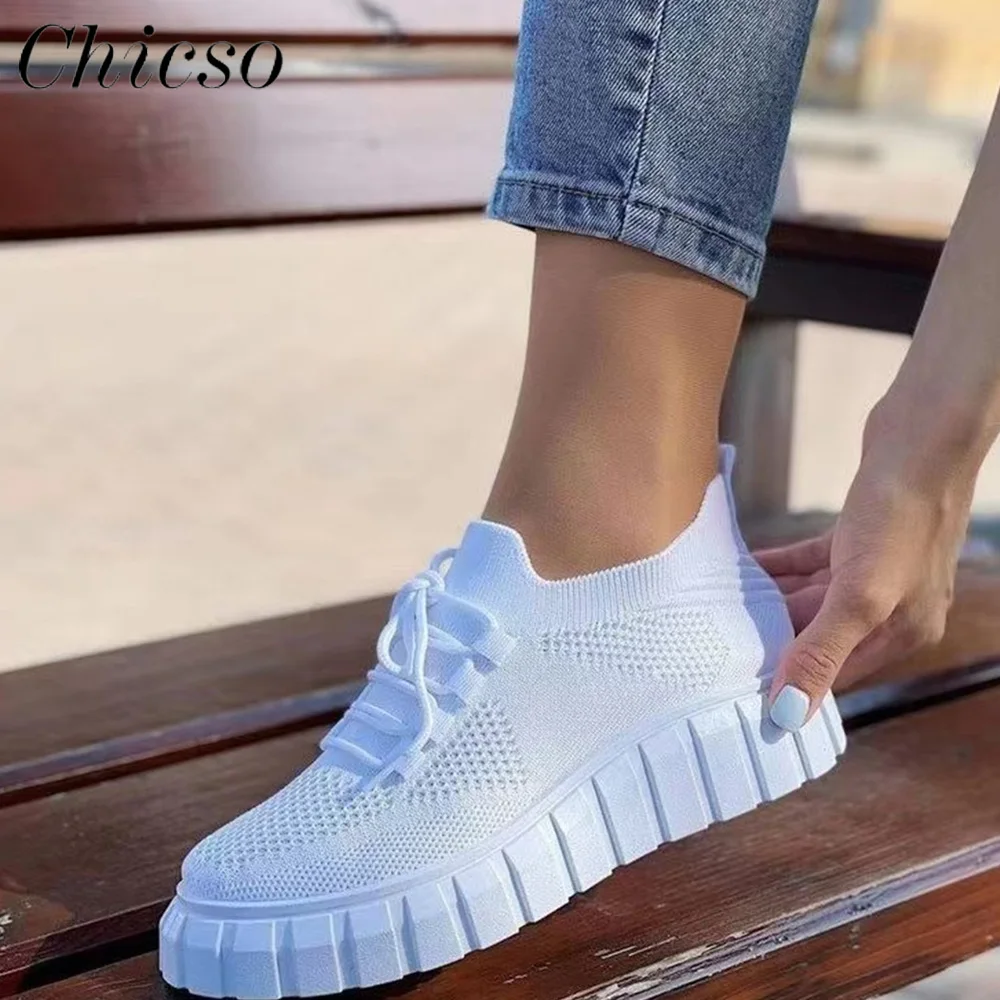

Кроссовки женские сетчатые на шнуровке, 36-43 см