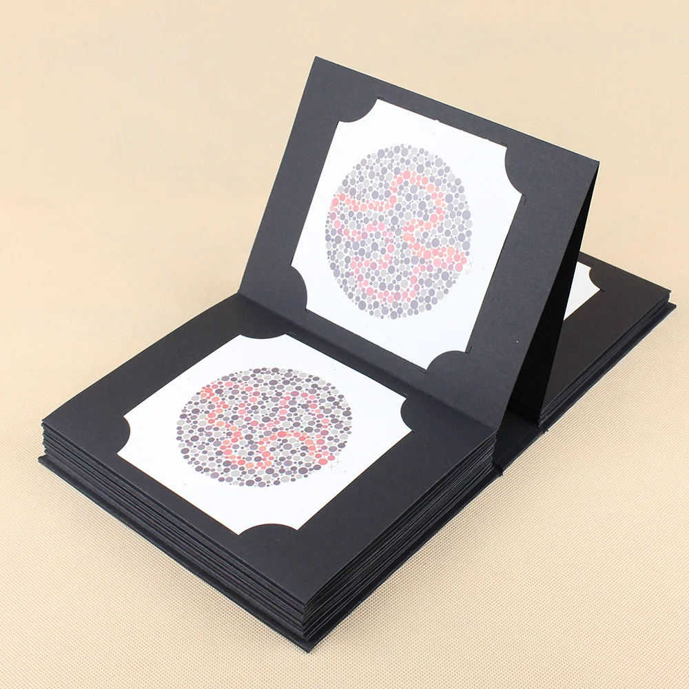 

Книга Ishihara, 38 тарелок, оптометрия, слепость, определение знания цвета, тестовая карта