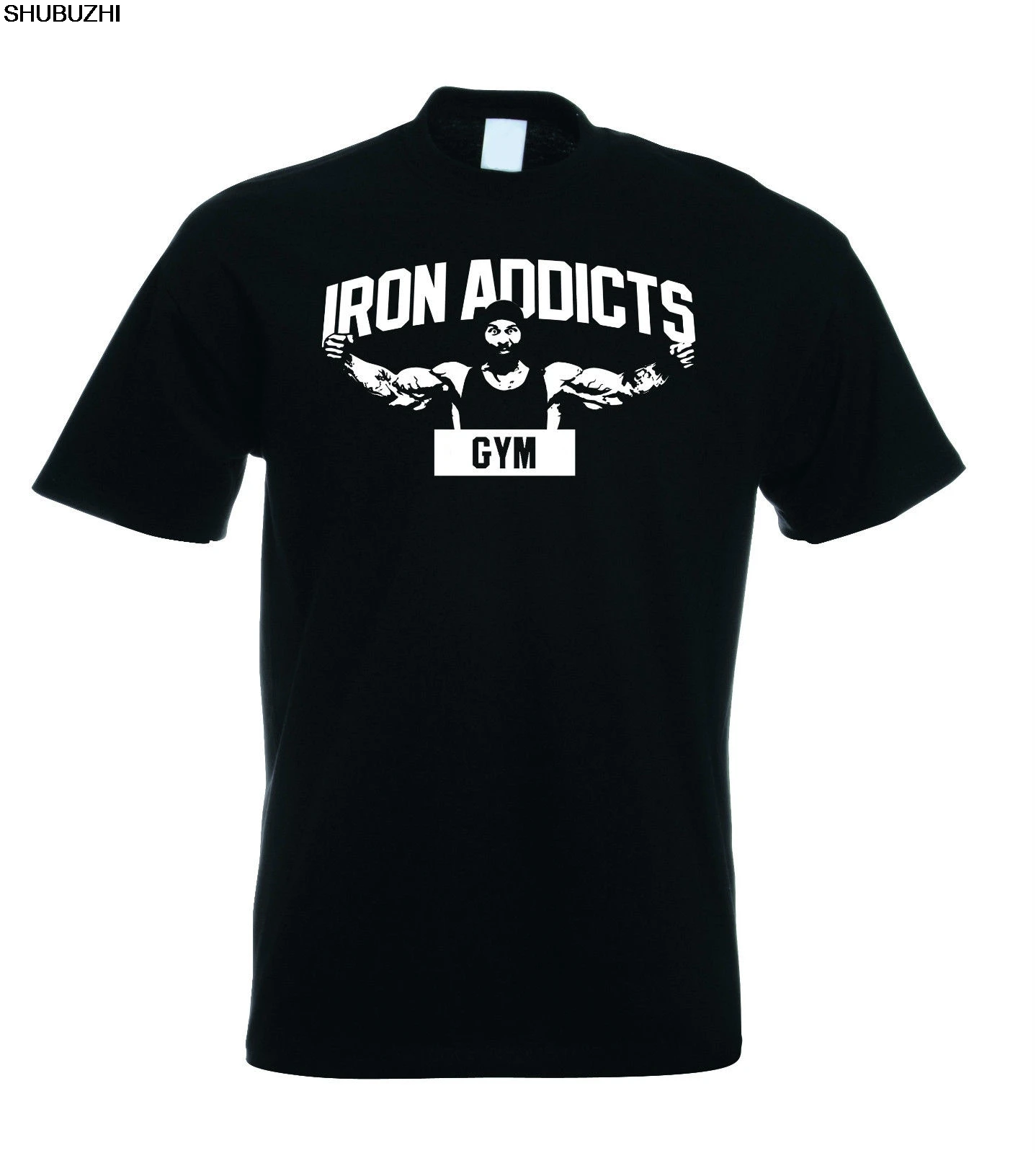 

IRON ADDICTS GYMER T SHIRT CT FLETCHER MIKE RASHID - Black Sleeves Boy Cotton Men T-Shirt Top Tee Breathable