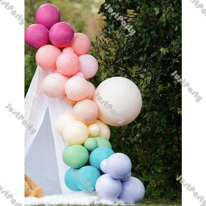 

Pastel Double Balloon Rainbow Baby Shower Decorations Laetx Balloon Garland Arch Kit Wedding Supplies Frist Birthday Party Decor