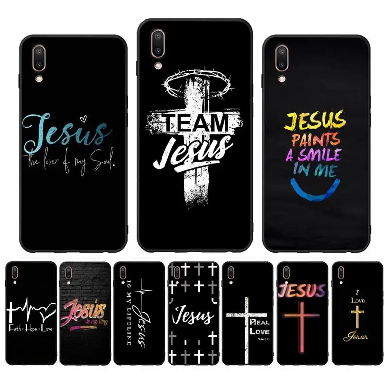 

Christian Religious Jesus Phone Case for Vivo Y91C Y11 17 19 17 67 81 Oppo A9 2020 Realme c3