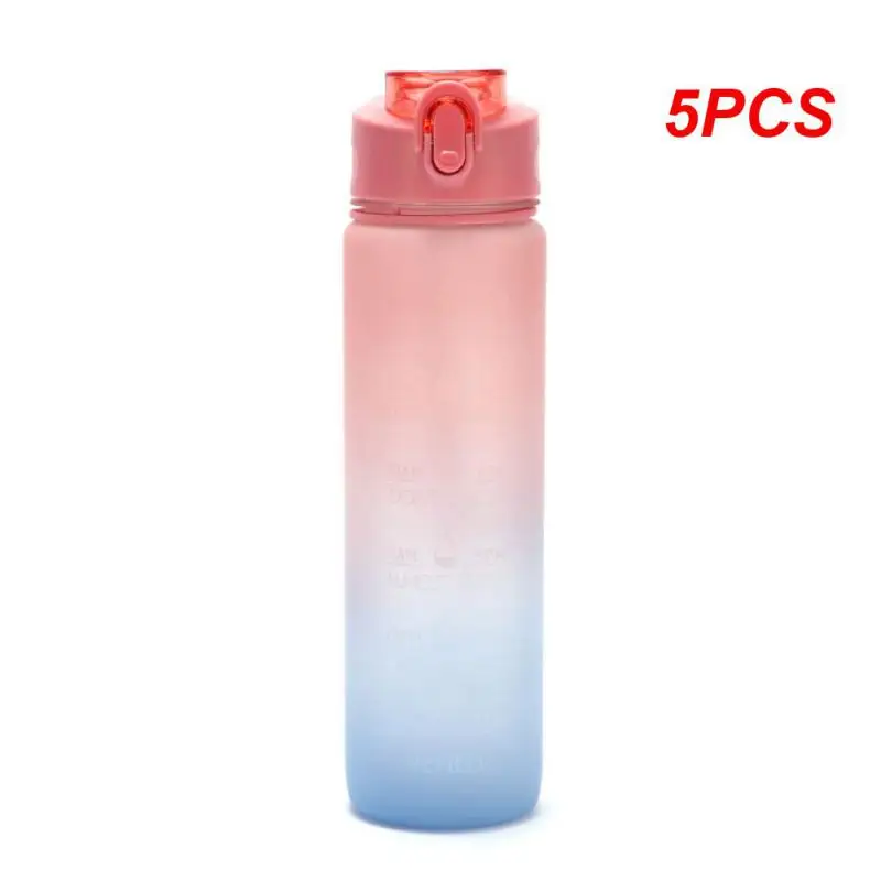 

1L Water Bottle With Bounce Cover Tritan Material Water Cup Frosted Leakproof Cup Sports Fitness Water Bottles Drinking Jug