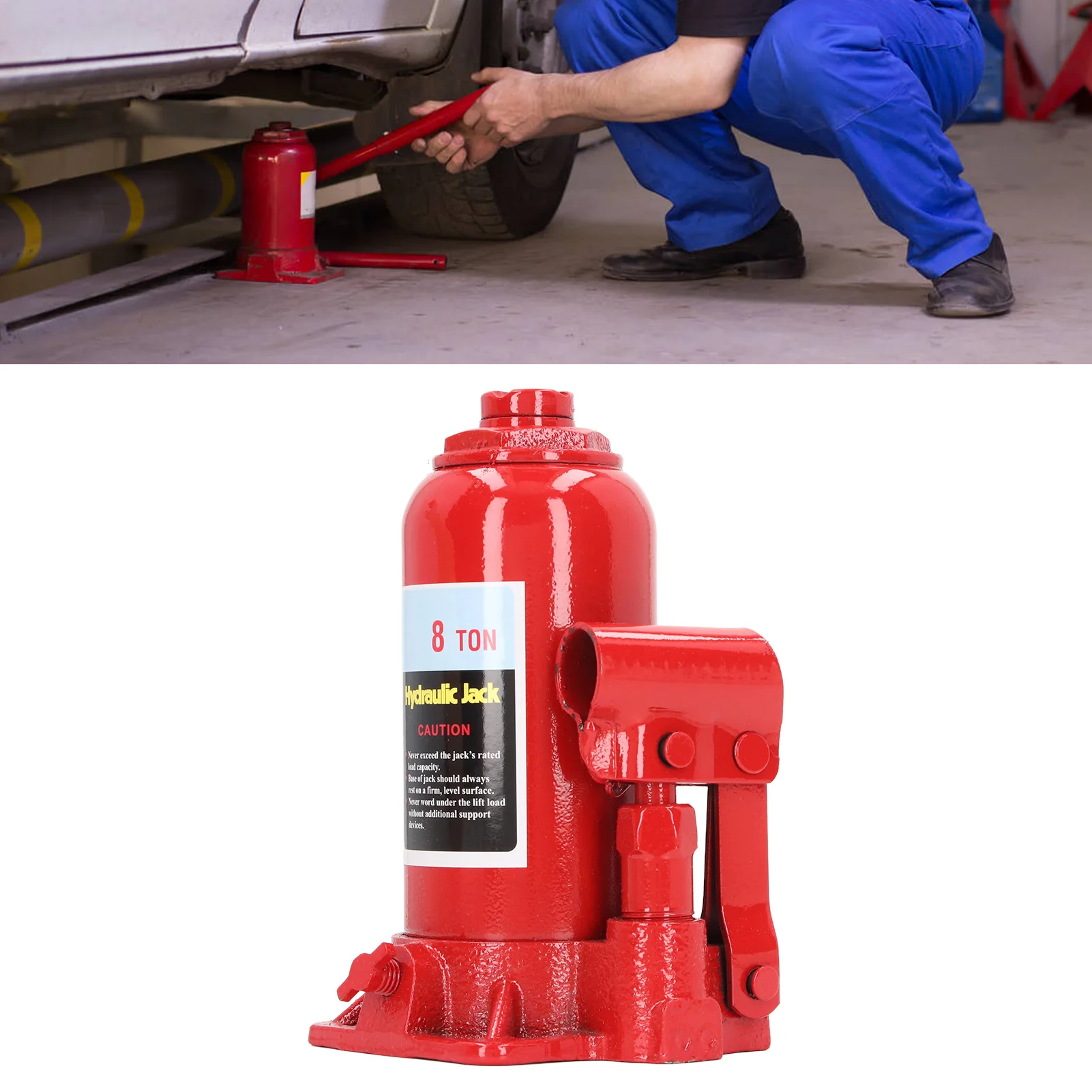 Гидравлический бутылочный домкрат 8Т ремонт автомобиля Лифт гидравлический