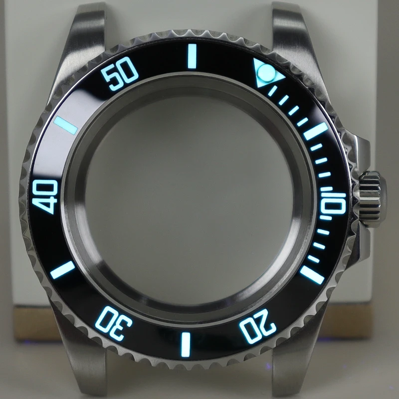 Корпус часов 40 мм 316L с сапфировым стеклом для Seiko NH35 NH36 NH34 8215 2824 механизм 28 5