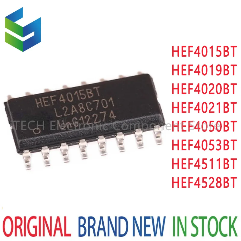 10 шт./партия HEF4015BT HEF4019BT HEF4020BT HEF4021BT HEF4050BT HEF4053BT HEF4076BT HEF4511BT HEF4528BT SOP16 Новинка