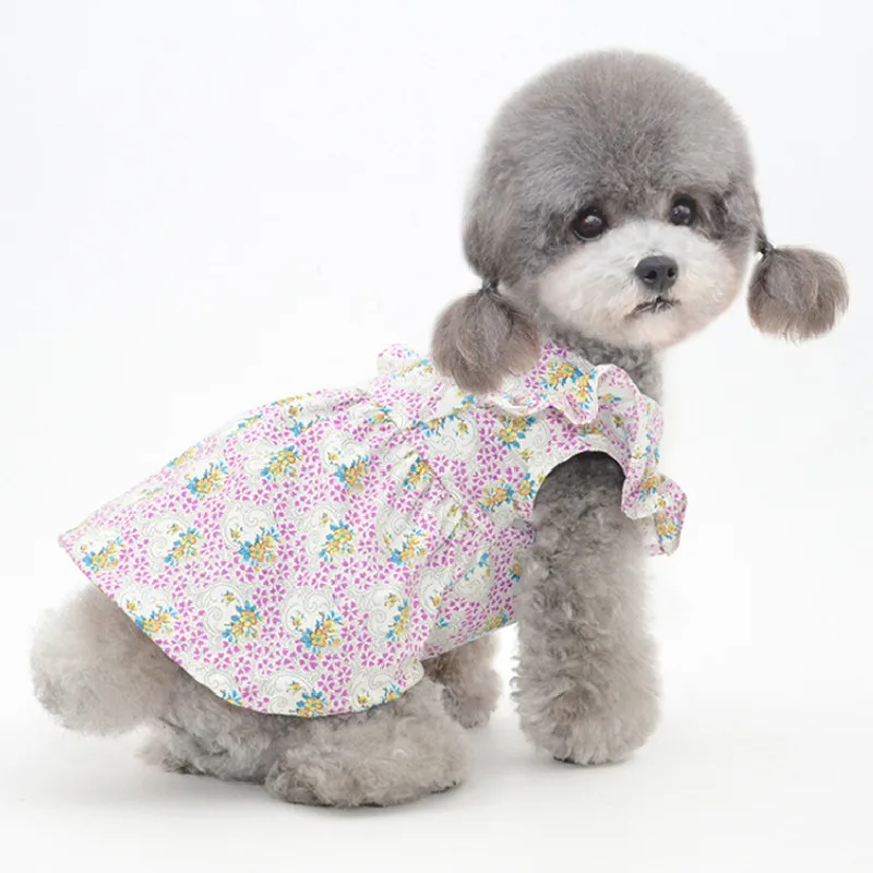 

Summer Pet Clothes Dog Dress Cat Puppy Skirt Yorkie Yorkshire Shih Tzu Pomeranian Maltese Poodle Bichon Dog Clothing Costumes
