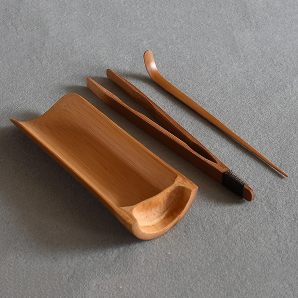 

3PCS Bamboo Wood Tea Set Accessories Delicate Tea Making Tool Kit Practical Tea Ceremony Accessories Chic Teaware Supplies for