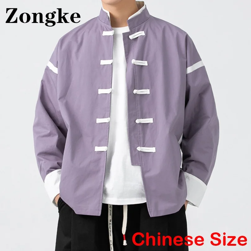 

Zongke куртка в китайском стиле Мужская одежда Китайский Размер 3XL студенческое пальто Мужская куртка зима 2022 Весенние Новые поступления