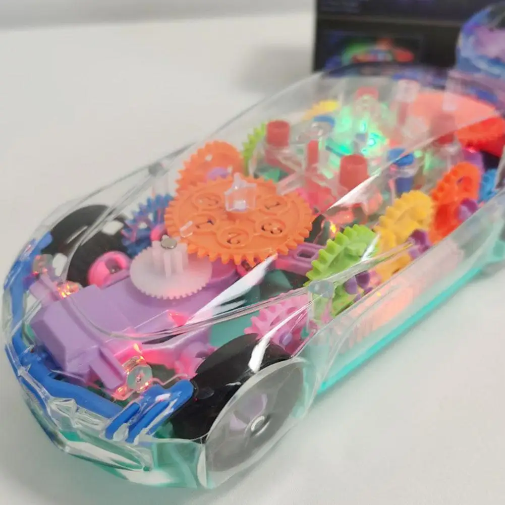 

Электрическая универсальная Шестерня Механическая концепция автомобиль крутой автомобиль со светодиодсветильник кой музыкальные игрушк...