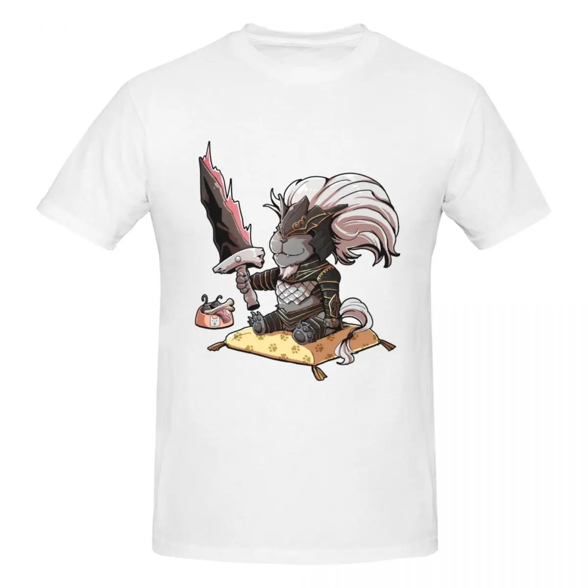 Футболка мужская с круглым вырезом и коротким рукавом красная Классическая