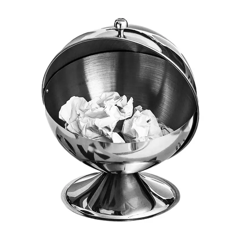 

Trash Can Metal Trash Can Stainless Steel Trash Can Mini Metal Trash Bin Storage Box Simple Machine Structure For Living Room