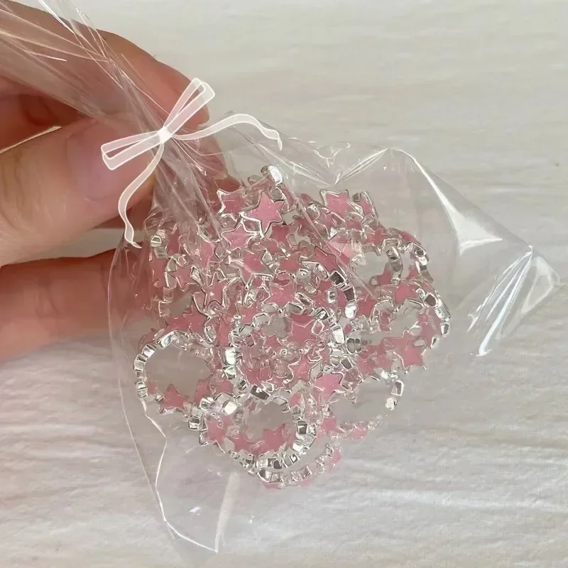 Кольца Dawndesslo розовые регулируемые