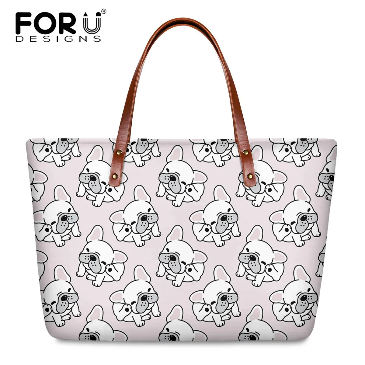 

FORUDESIGNS Kawaii Cartoon Animal Dog Pattern Female Casual Handbag Party Fashion Tote Bag Female Portable Shoulder Bag Bolsa