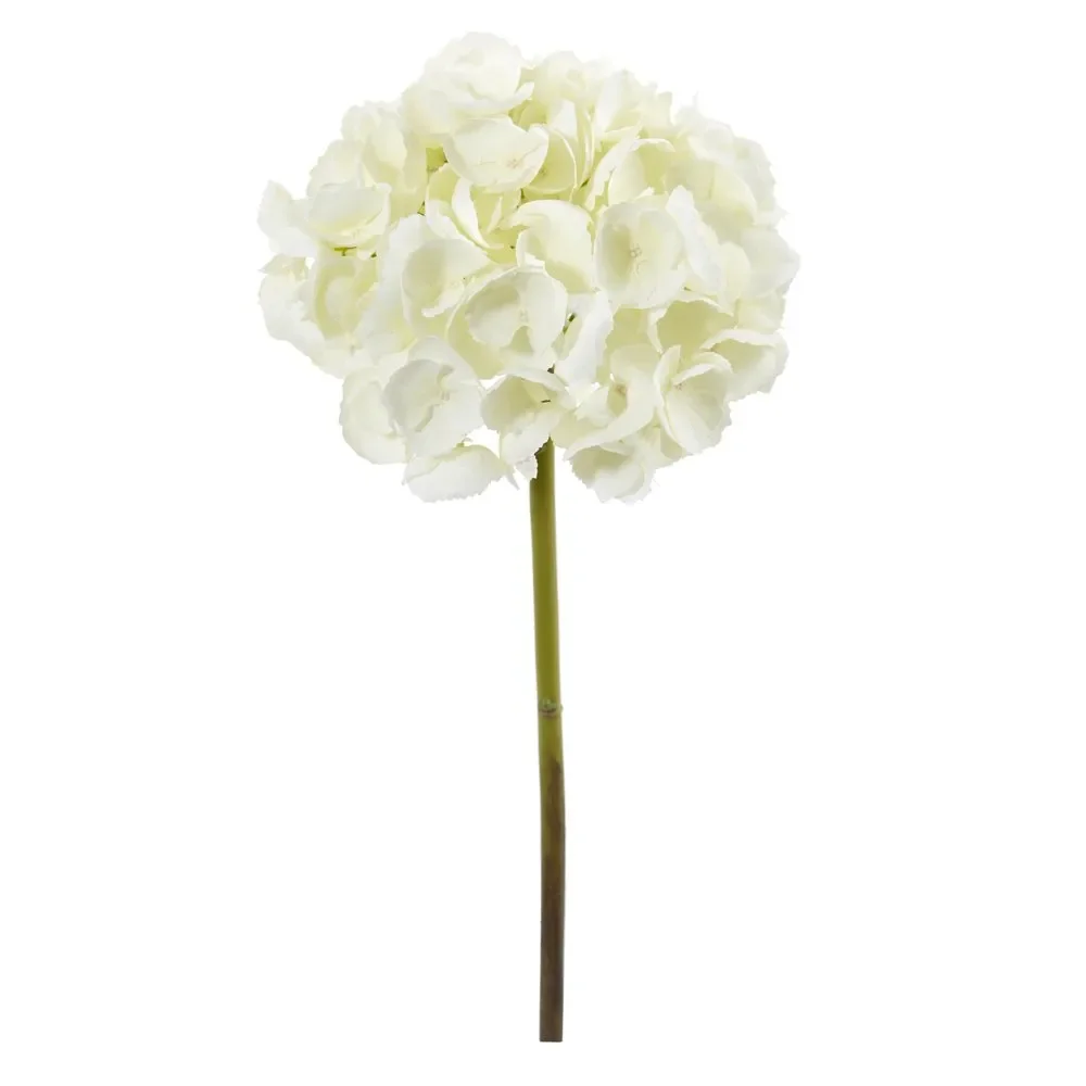 

19in. White Hydrangea Artificial Flower (Set of 3)
