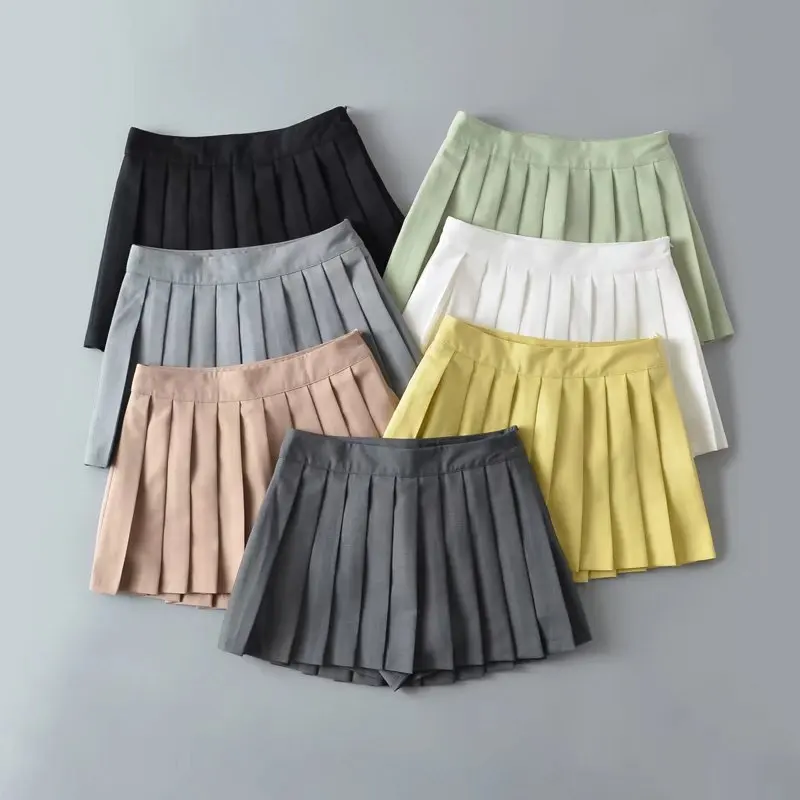 

Black mini skirts for women y2k clothes korean fashion skirts pleated skirts womens 2023 Fall tennis skirts women preppy white