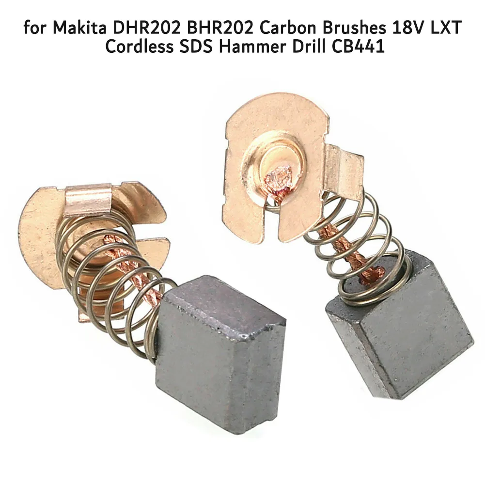 

2 шт. CB441 карбоновая щетка для MakitaDHR202 BHR202 18 в LXT Беспроводная SDS электрическая перфоратор BTW200 BTW450 ударный гайковерт