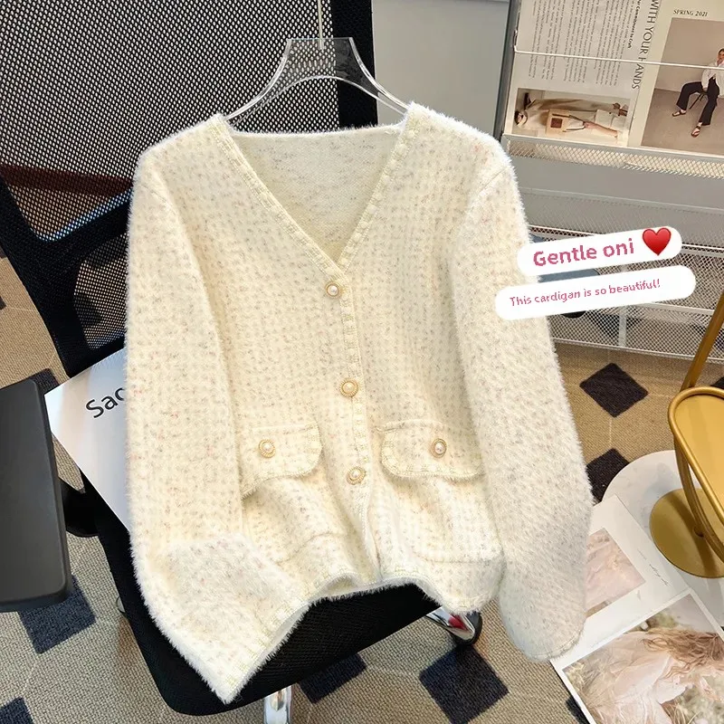 Стильный миниатюрный твидовый жакет для женщин весенне-осенний укороченный