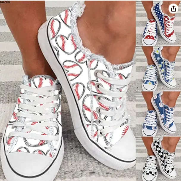 3D Printing Lover Love Pattern Flat Bottom Canvas Women's Large Size Foreign Trade Casual Sports Skate Shoes