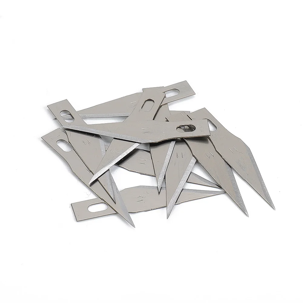 Style Blades 300PCS Blades For X-acto Exacto Tool Graver Hobby Metal Multi Tool Silver High Quality Useful Durable