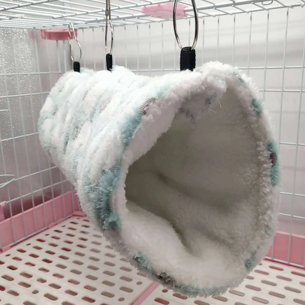 

2pcs Pet Hammock Hanging Strong Soft Small Size Cage Tunnel with Hook Cages Pets Multi-function Accessories Hideout