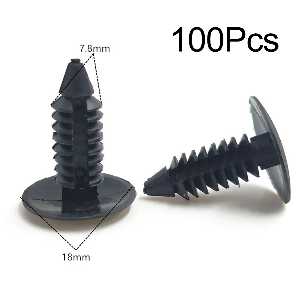 100 шт. внутренние заклепки для автомобиля винты крепежные пластиковые зажимы 7 8