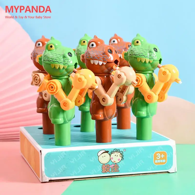 

1PC Creative Lollipop Robot Holder Novelty Dinosaur Shape Kids Toy Gift For Children Lollipop Candy Storage Color Random