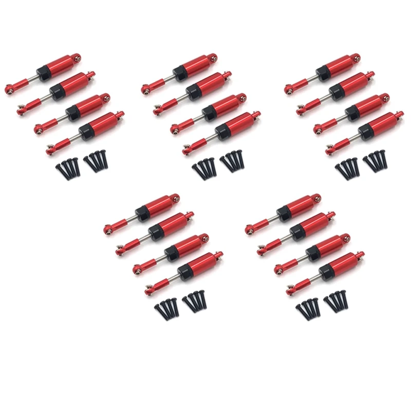 

20X For Wltoys A959 A959-B A949 A969 A979 K929 Full Metal Shock Absorber Damper Upgrade Accessories 1/18,Red