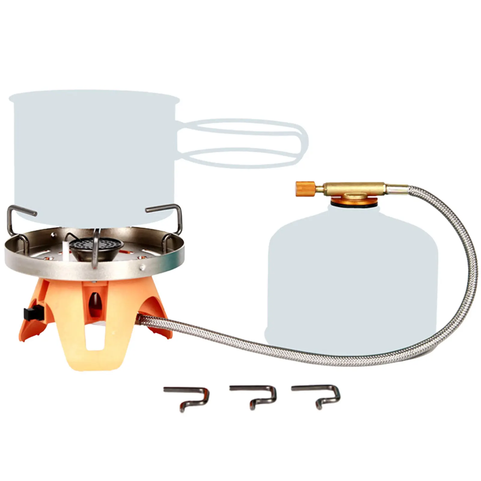 

Складная туристическая горелка, небольшая плита из прочного материала, портативная туристическая горелка для приготовления пищи, рыбалки, ...