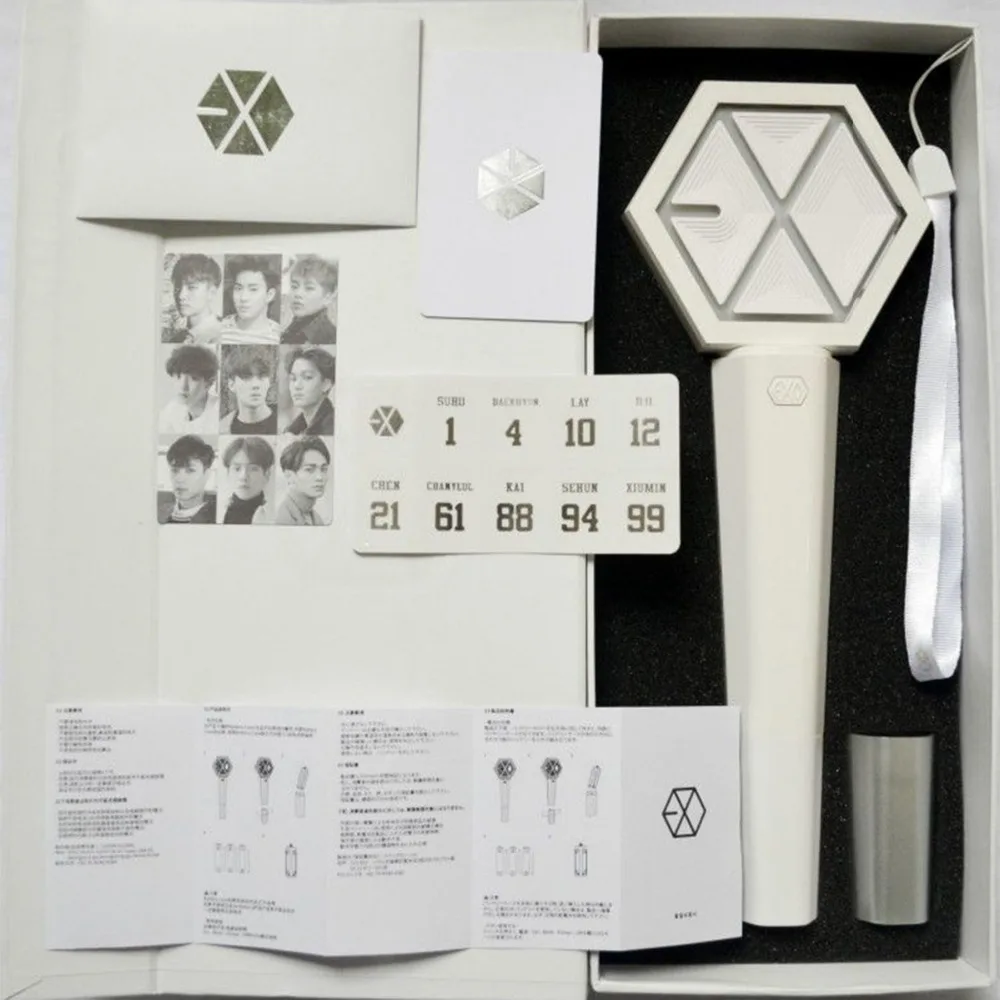 Корейский стиль K-POP светильник Stick kpop EXO Ver. 3 версия 2, люминесцентная лампа для концерта Sehun Chanyeol, три модели, аксессуары для подарков