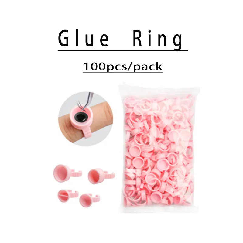 

100 шт., одноразовые контейнеры для клея для ресниц