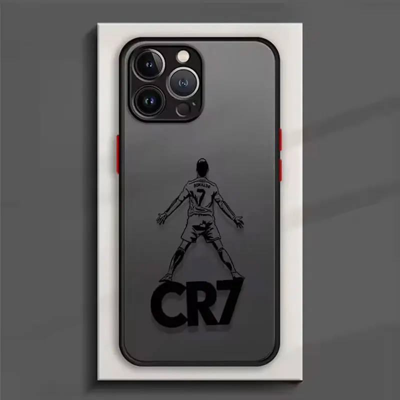 Фото Чехол для телефона Football Star R-Ronaldos для iPhone 17e 17 16e 16 15 14 13 12 11 Mini Pro Air Max X 7 8 6 6s Plus, матовый прозрачный чехол №2